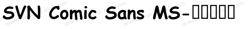 SVN Comic Sans MS字体转换